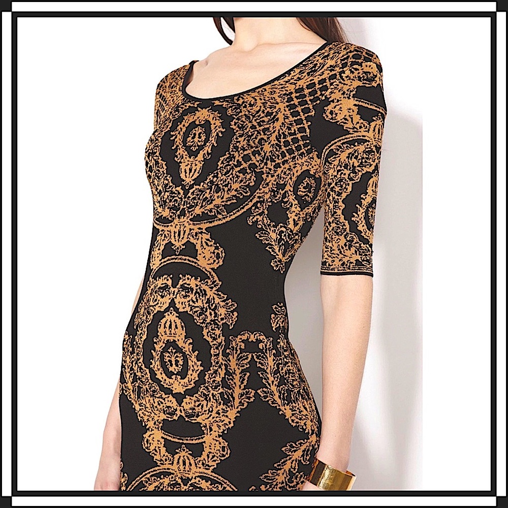 TORN by Ronny Kobo - “Casey Vintage Scarf Midi Scarf Dress”